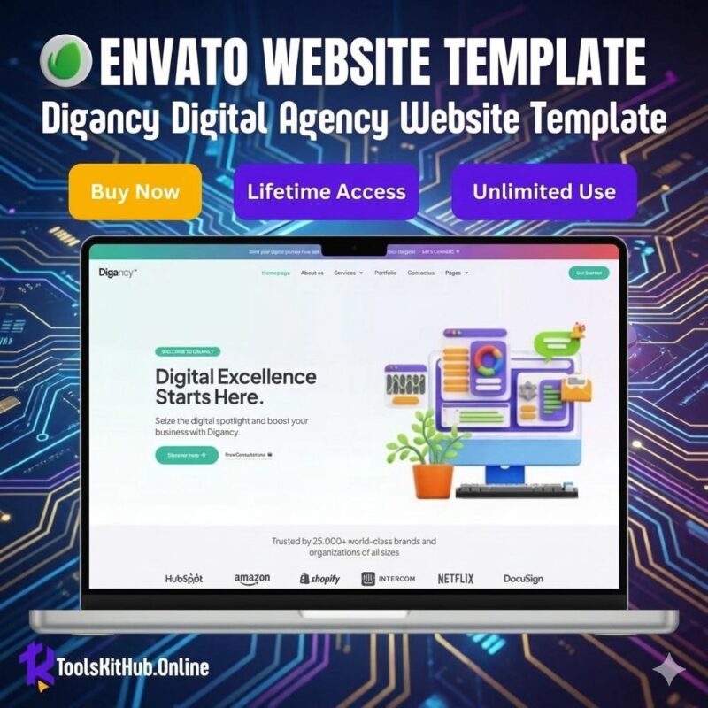 Digancy Digital Agency Website Template